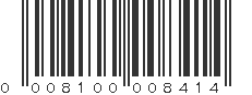 UPC 008100008414