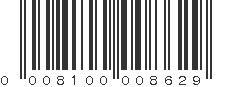 UPC 008100008629