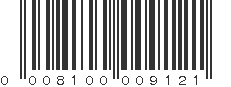 UPC 008100009121