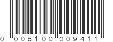 UPC 008100009411