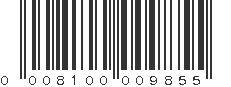 UPC 008100009855