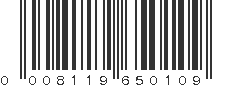 UPC 008119650109