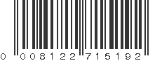 UPC 008122715192