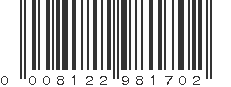 UPC 008122981702