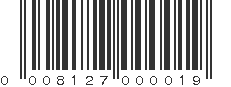 UPC 008127000019