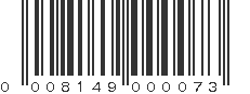 UPC 008149000073