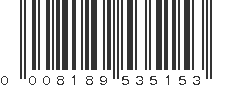 UPC 008189535153