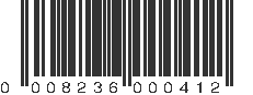 UPC 008236000412