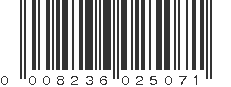 UPC 008236025071