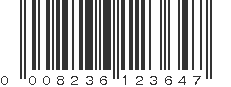 UPC 008236123647