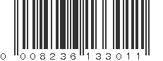 UPC 008236133011