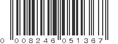 UPC 008246051367