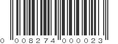 UPC 008274000023