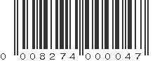 UPC 008274000047