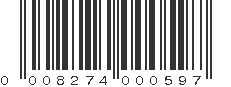 UPC 008274000597