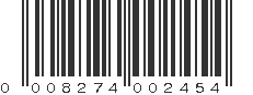 UPC 008274002454