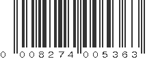 UPC 008274005363