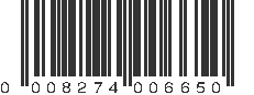 UPC 008274006650