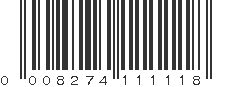 UPC 008274111118