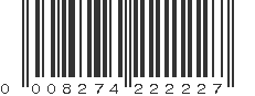 UPC 008274222227