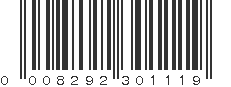 UPC 008292301119