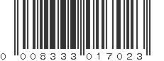 UPC 008333017023