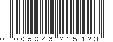 UPC 008346215423