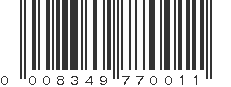 UPC 008349770011