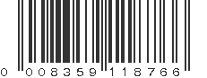 UPC 008359118766