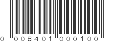 UPC 008401000100