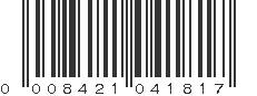 UPC 008421041817