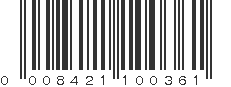 UPC 008421100361