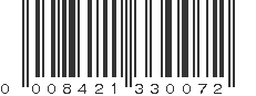 UPC 008421330072