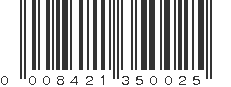 UPC 008421350025