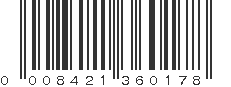 UPC 008421360178