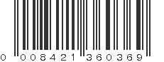 UPC 008421360369