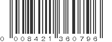 UPC 008421360796