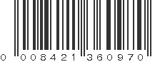 UPC 008421360970