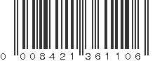 UPC 008421361106