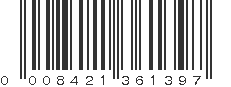 UPC 008421361397