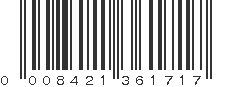 UPC 008421361717