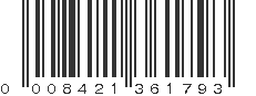 UPC 008421361793