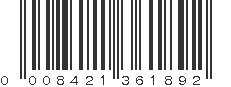 UPC 008421361892