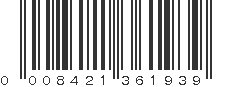 UPC 008421361939