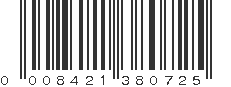 UPC 008421380725