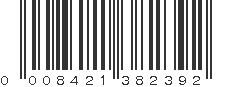 UPC 008421382392