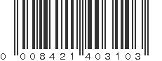 UPC 008421403103