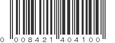 UPC 008421404100