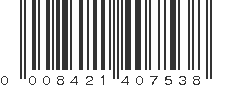 UPC 008421407538