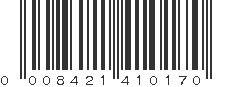 UPC 008421410170